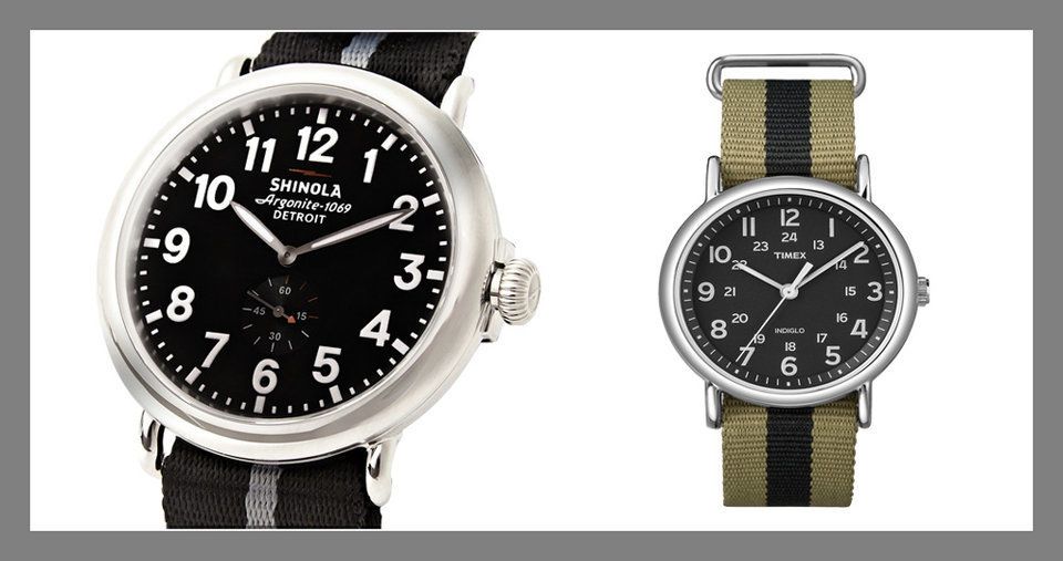 ساعة حزام الناتو -A NATO-strap watch