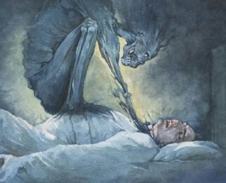 شرح ظاهرة الكوابيس: هجوم الشيطان في الليل استيقظت في منتصف الليل وأنت تشعر أن هناك كائن شيطاني يطاردك الجاثوم شلل الليل الأحلام المزعجة